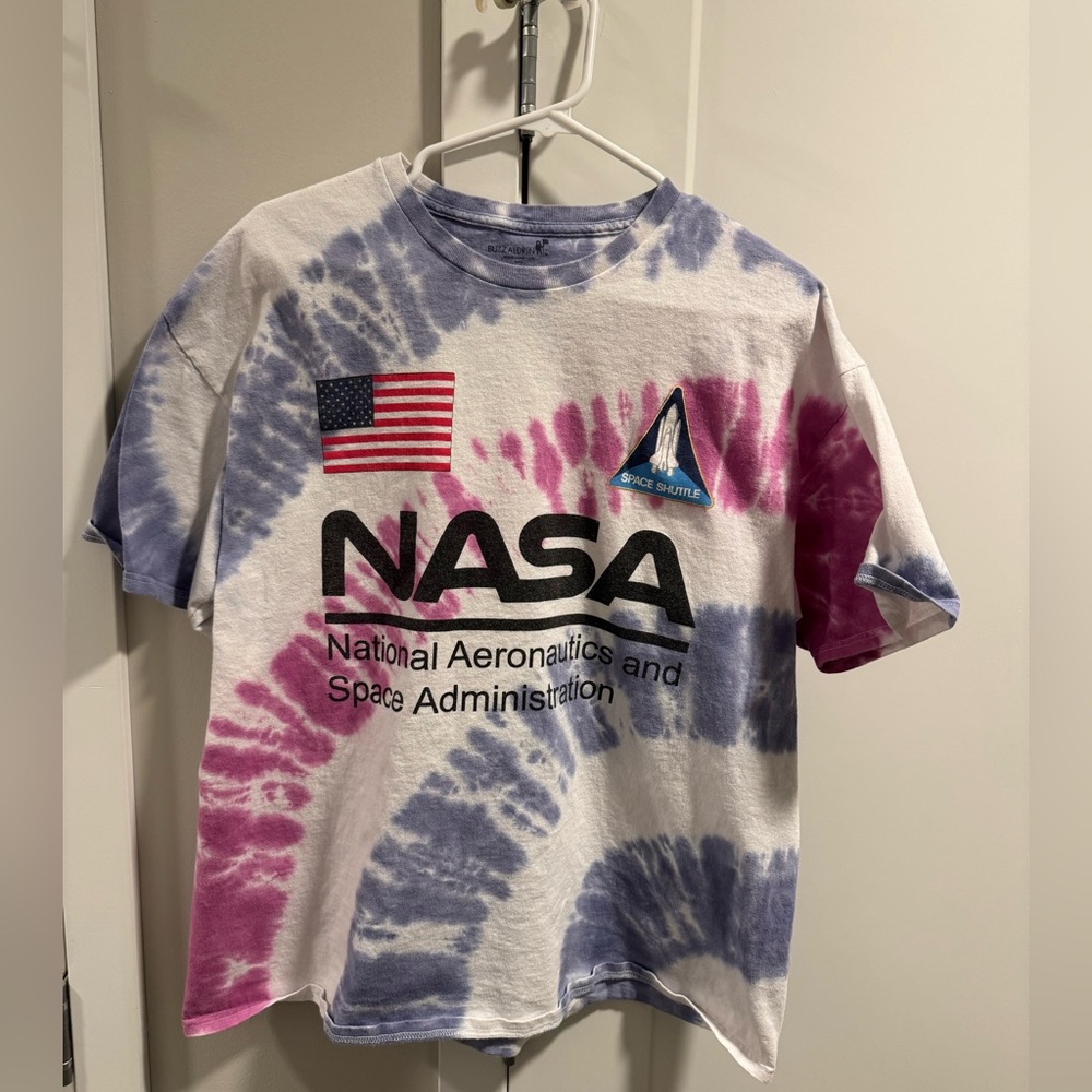 Buzz Aldrin tie-dye NASA shirt size XL